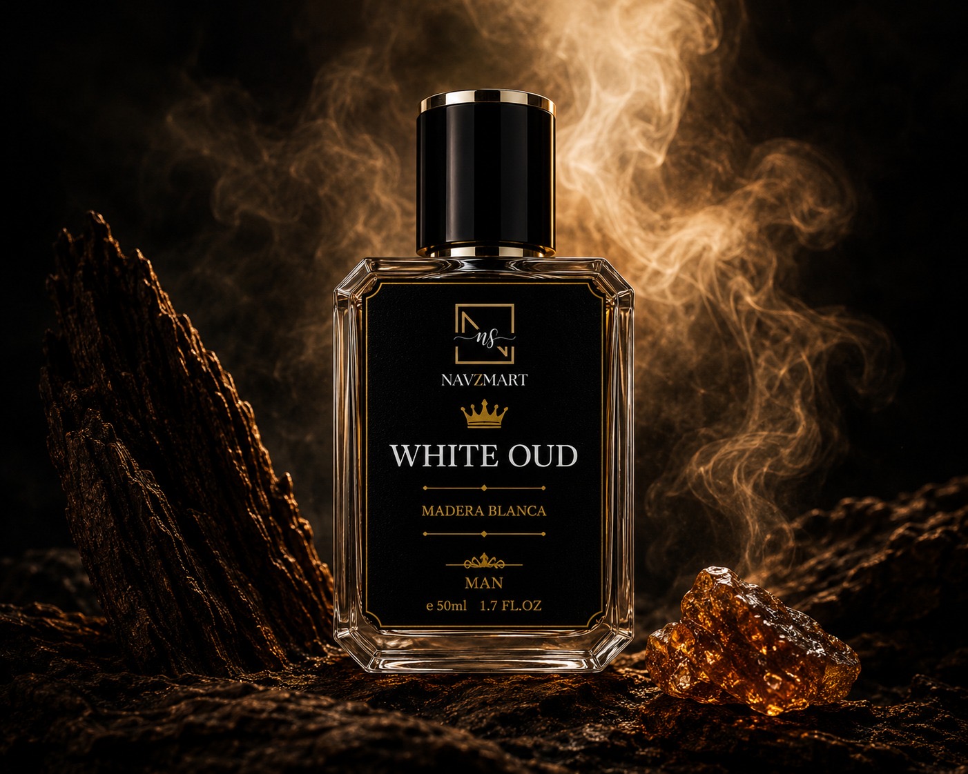 NAVZ Mart – White Oud Premium Eau de Parfum for Men - Image 3