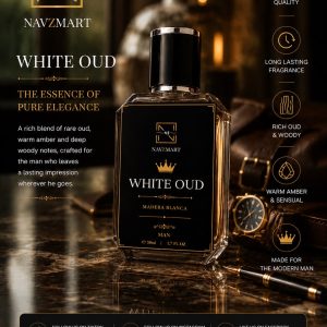 NAVZ Mart – White Oud Premium Eau de Parfum for Men