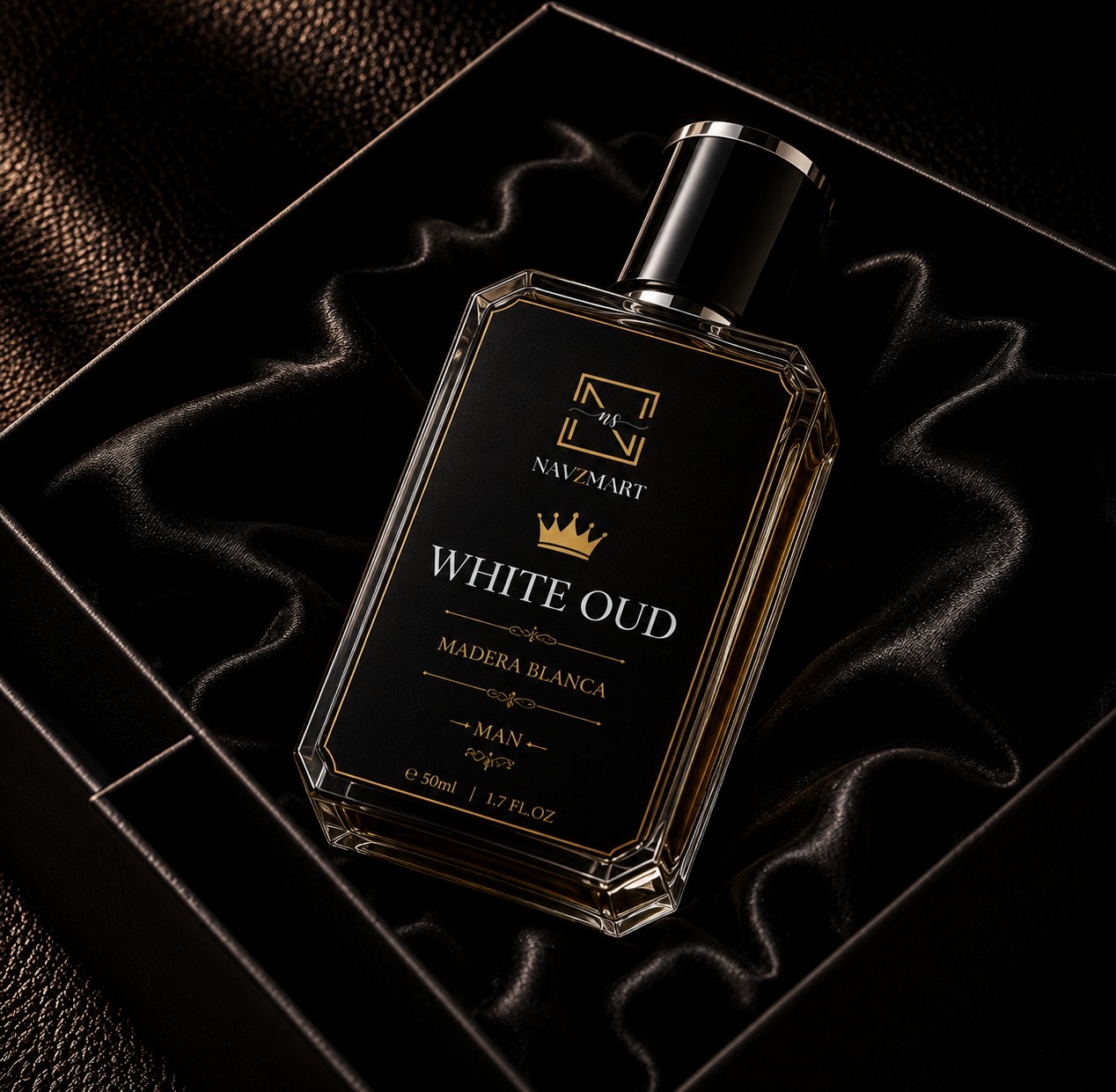 NAVZ Mart – White Oud Premium Eau de Parfum for Men - Image 4